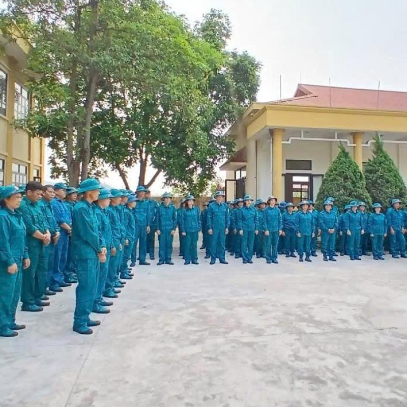 Khai mạc huấn luyện Dân quân tự vệ năm thứ nhất cụm số 07 xã Vũ Dương