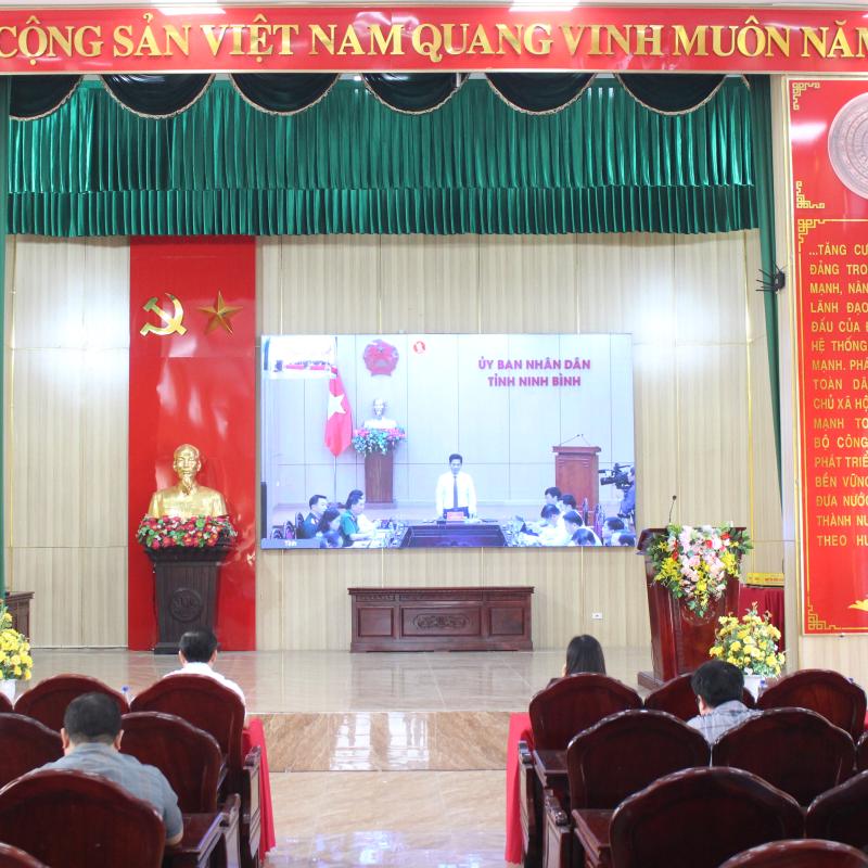 Xã Vũ Dương tham dự Hội nghị trực tuyến triển khai nhiệm vụ phòng, chống thiên tai năm 2026