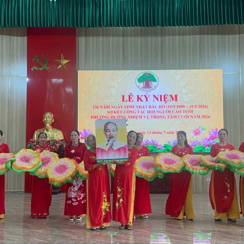 Hội Người cao tuổi xã Vũ Dương tổ chức kỷ niệm 136 năm Ngày sinh Chủ tịch Hồ Chí Minh và triển khai nhiệm vụ công tác hội 6 tháng cuối năm