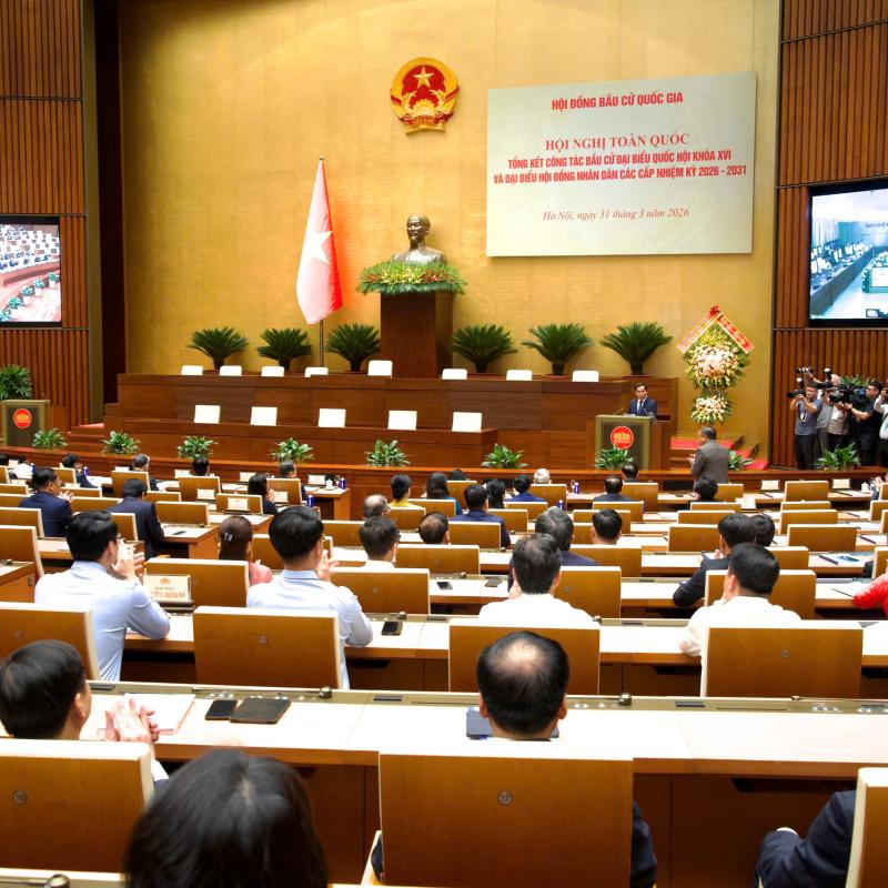 Xã Vũ Dương tham dự hội nghị toàn quốc tổng kết công tác bầu cử đại biểu Quốc hội khoá XVI và đại biểu Hội đồng nhân dân các cấp nhiệm kỳ 2026-2031