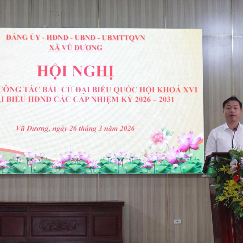 Hội nghị tổng kết công tác bầu cử đại biểu Quốc hội khoá XVI và đại biểu HĐND các cấp nhiệm kỳ 2026-2031