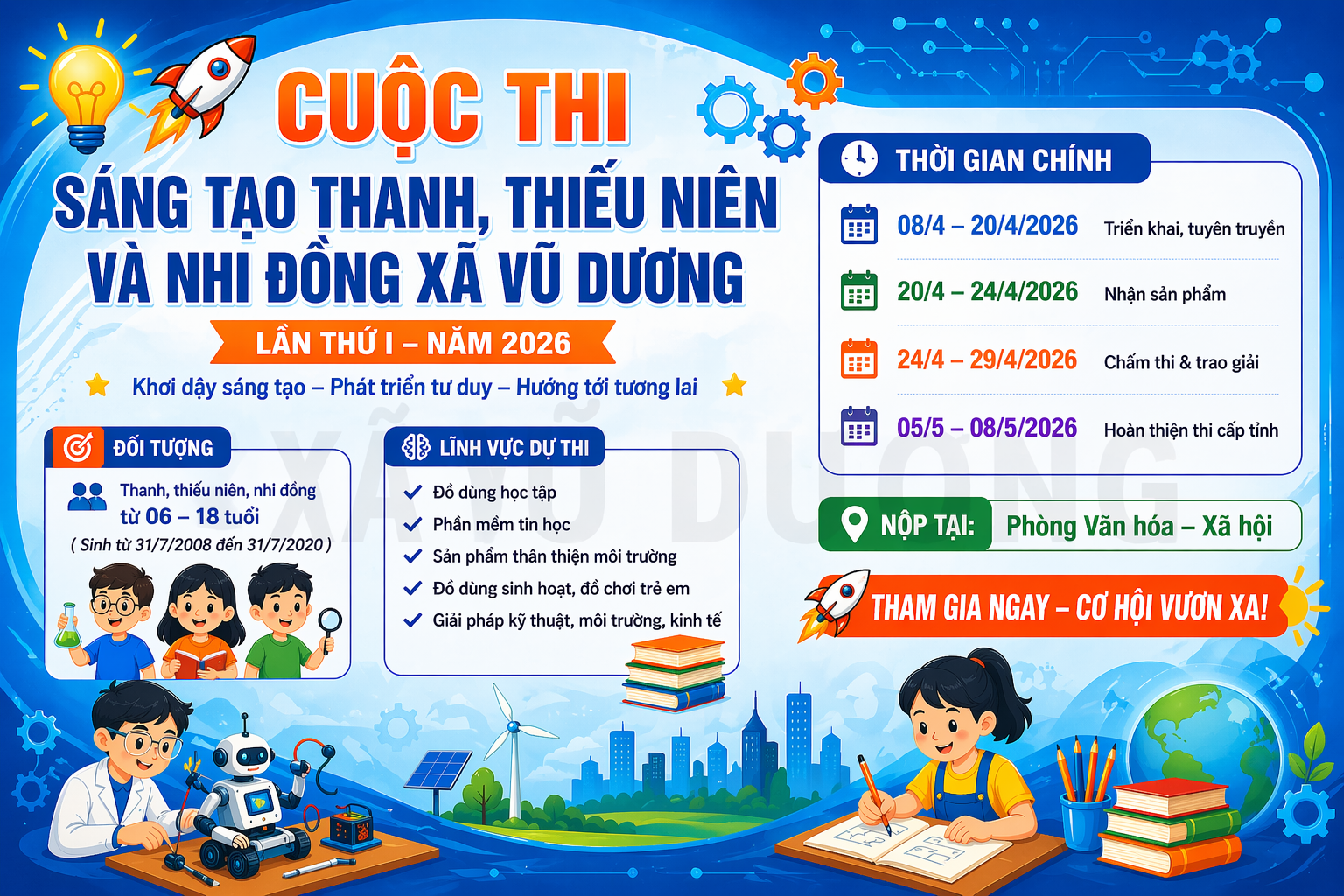 sáng tạo thanh thiếu niên nhi đồng 1