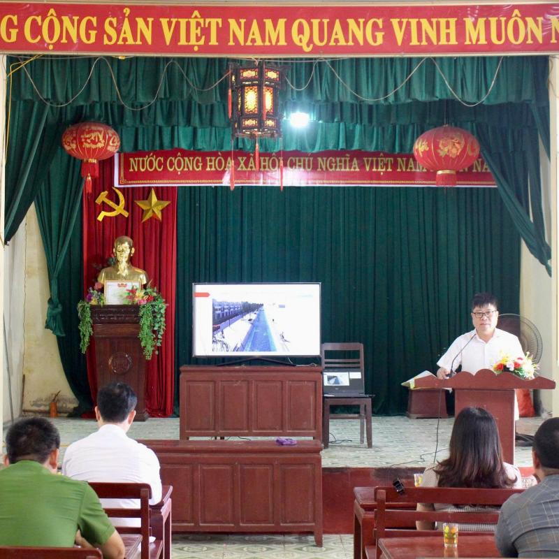 Hội nghị phổ biến, tuyên truyền và tham vấn ý kiến cộng đồng về Dự án xây dựng Mương Đình Hát, thôn Ninh Xá Thượng