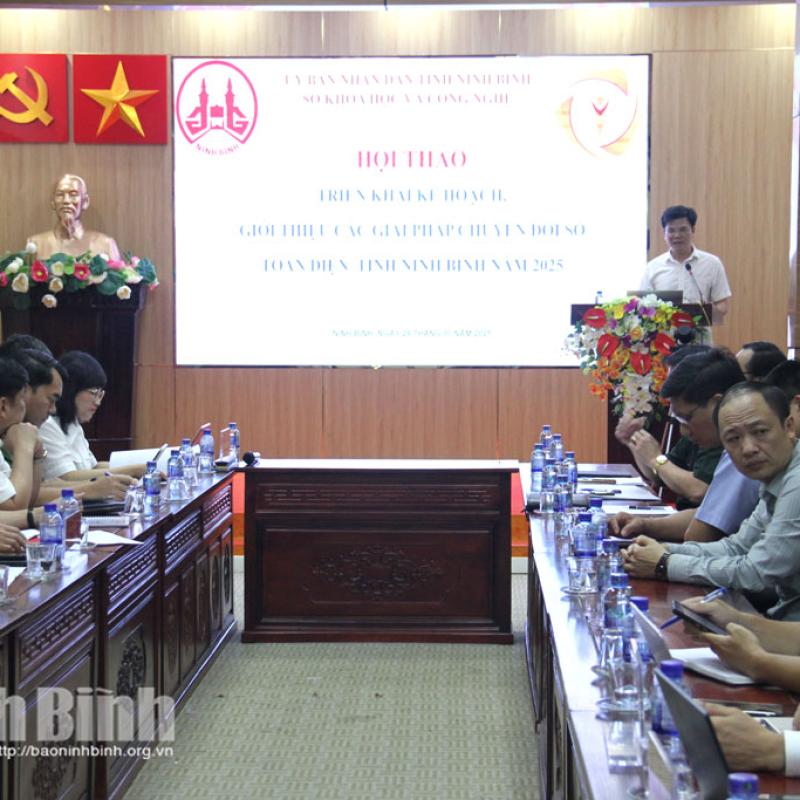 Hội thảo triển khai kế hoạch và giải pháp thúc đẩy chuyển đổi số toàn diện