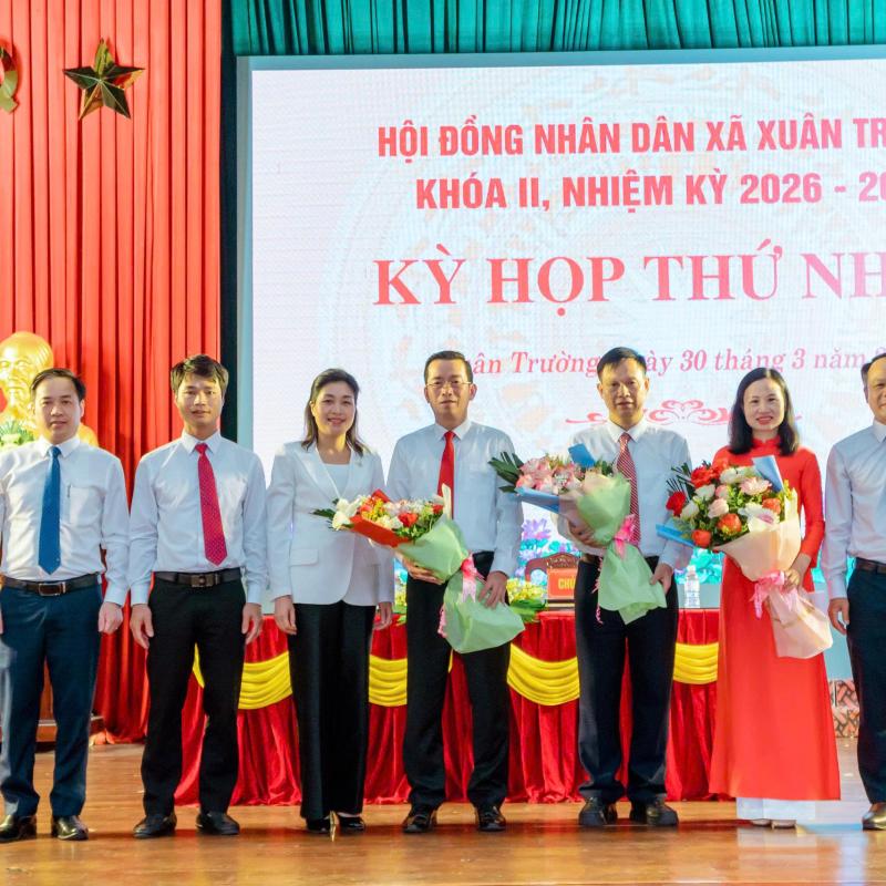 HĐND xã Xuân Trường khóa II, nhiệm kỳ 2026 - 2031 tổ chức thành công kỳ họp thứ Nhất