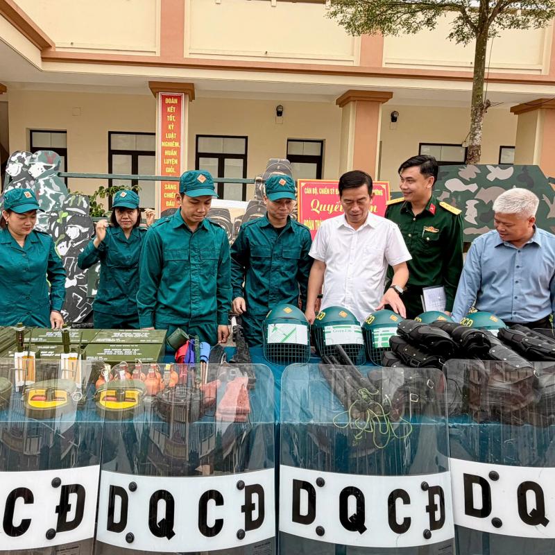 Ban Chỉ huy Quân sự xã Xuân Trường khai mạc huấn luyện lực lượng Dân quân tự vệ năm thứ nhất, năm 2026