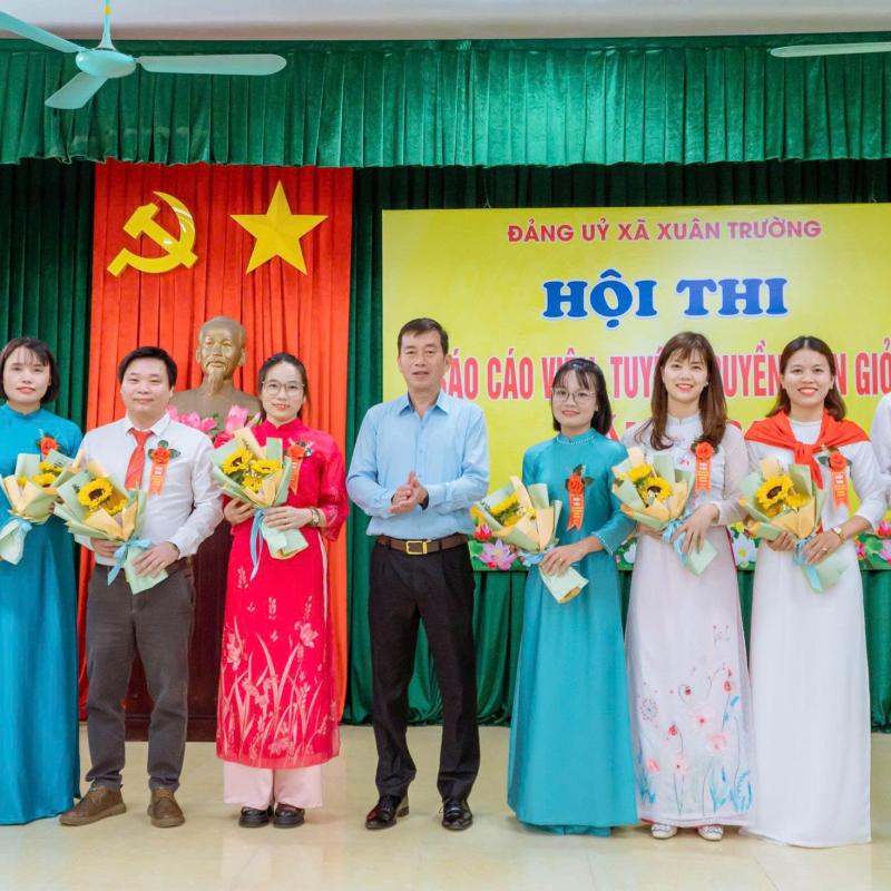 Đảng ủy xã Xuân Trường tổ chức thành công Hội thi Báo cáo viên giỏi 2026