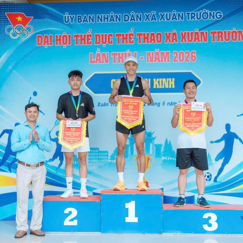 Hấp dẫn giải Điền kinh trong khuôn khổ đại hội TDTT xã Xuân Trường