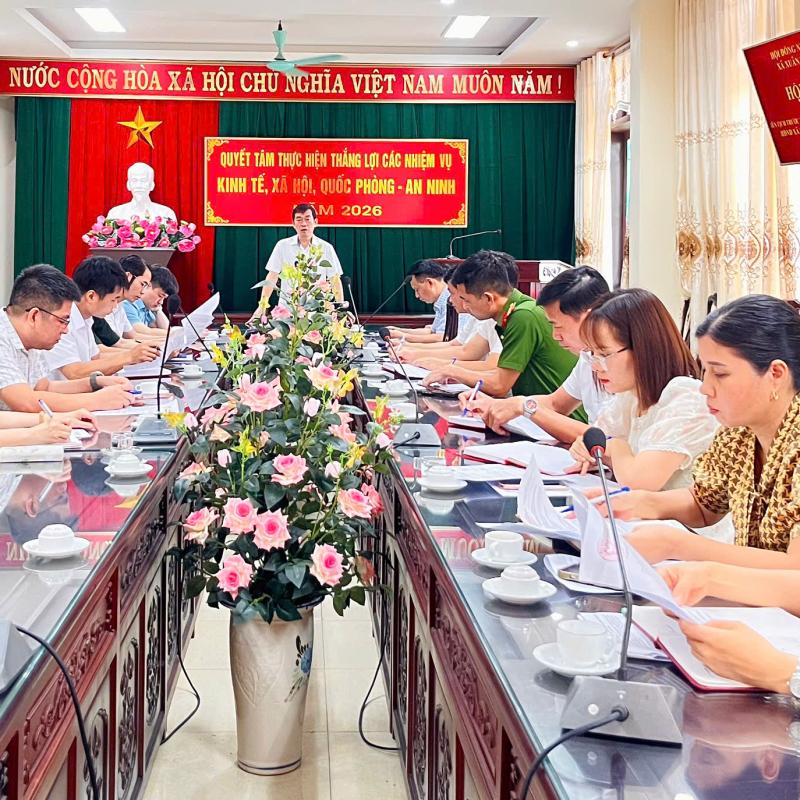 HĐND xã Xuân Trường tổ chức hội nghị liên tịch chuẩn bị Kỳ họp thường lệ giữa năm 2026 HĐND xã khóa II, nhiệm kỳ 2026 – 2031