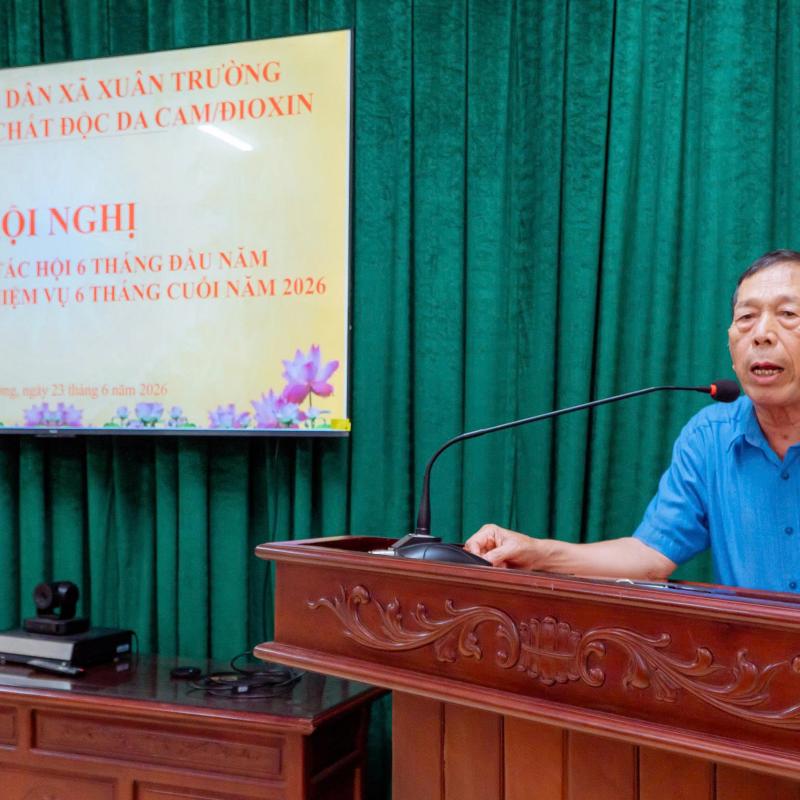 Hội Nạn nhân chất độc da cam/dioxin xã Xuân Trường tổ chức sơ kết công tác Hội 6 tháng đầu năm