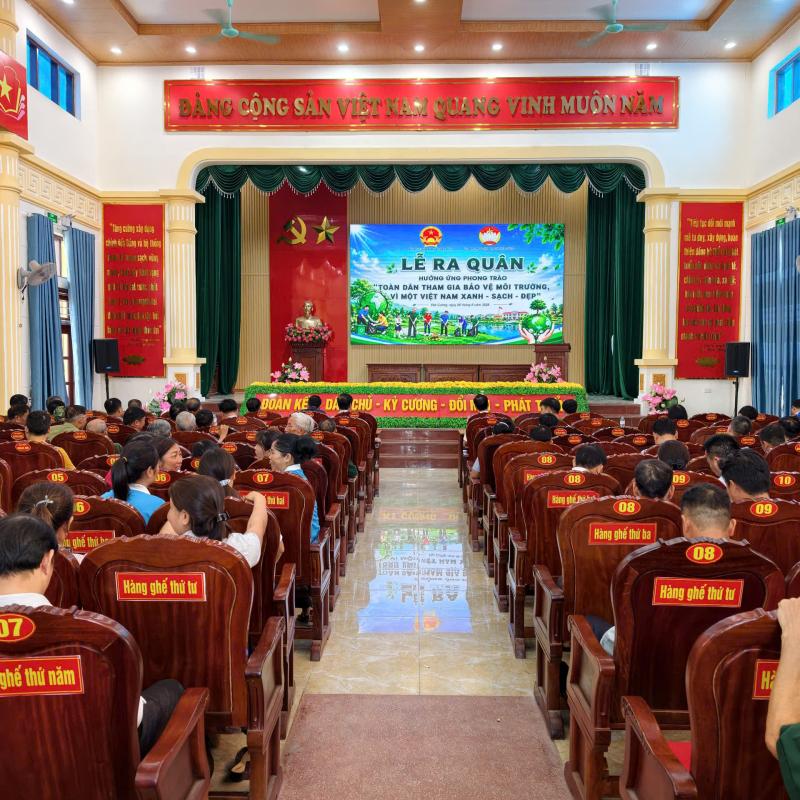 Xã Yên Cường tổ chức Lễ ra quân hưởng ứng phong trào “Toàn dân tham gia bảo vệ môi trường, vì một Việt Nam xanh – sạch – đẹp”
