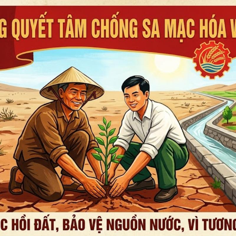 Yên Cường: Chủ động ứng phó với hạn hán, chung tay chống suy thoái đất vì mục tiêu phát triển bền vững.