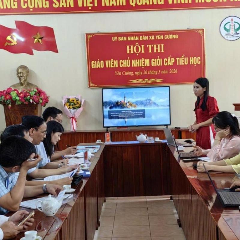 HỘI THI GIÁO VIÊN CHỦ NHIỆM LỚP GIỎI CẤP XÃ NĂM 2026 LAN TỎA ĐỔI MỚI, NÂNG CAO CHẤT LƯỢNG GIÁO DỤC