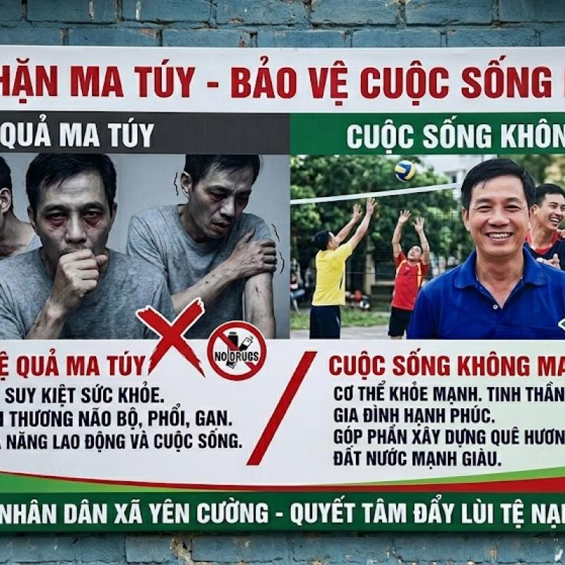 Yên Cường: Sẵn sàng các hoạt động hưởng ứng Tháng hành động phòng, chống ma túy năm 2026.