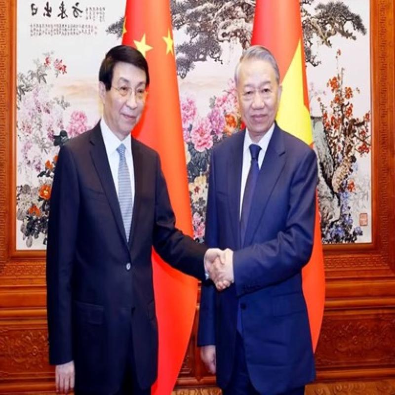 Tổng Bí thư, Chủ tịch nước Tô Lâm hội kiến Chủ tịch Chính hiệp toàn quốc Trung Quốc Vương Hộ Ninh