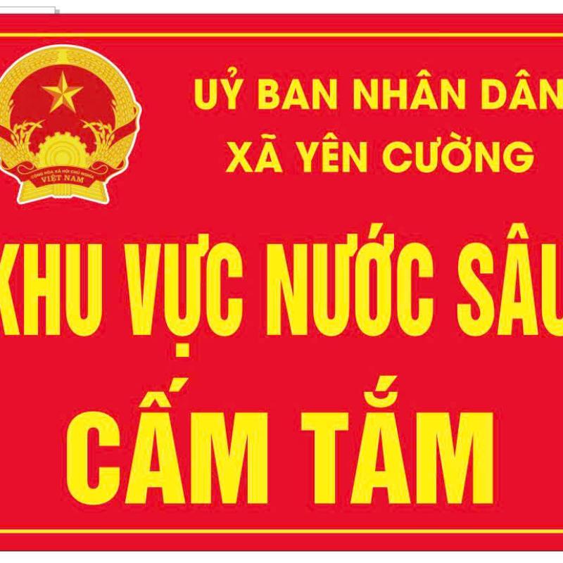 Yên Cường: Quyết liệt triển khai cắm biển cảnh báo phòng, chống đuối nước tại các khu vực nguy hiểm.