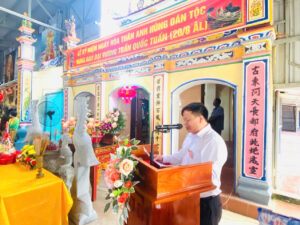 Khai mạc Lễ hội truyền thống Đền – Chùa làng Xuân Thiện năm 2025, tưởng niệm 725 năm ngày mất của vị anh hùng dân tộc Quốc công Tiết chế Hưng Đạo Đại Vương Trần Quốc Tuấn